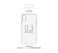 PURO 03 Nude Custodia per cellulare per Apple iPhone Xr, Trasparente