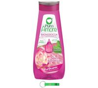 Puro Amore Bagnodoccia, gel doccia in seta e fiore di loto, pelle morbida, liscia e vellutata, detergente per il corpo, gel Bath and Shower, 750 ml, portachiavi Beni Culinari