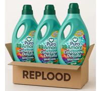 PURO AMORE Candeggina Delicata Verde 2L Igiene Profonda 3 Pezzi Tessuti Protetti
