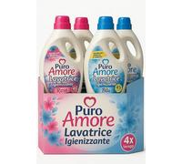 Puro Amore Detersivo Lavatrice 4x45 Lavaggi Rosa & Blu - Bianchi e Colorati