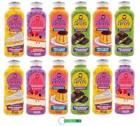 Puro Amore Gel Doccia Pacchetto Test 12 X 650ml / Dolci e Coccole Bagnodoccia Gel 4 diverse fragranze + Portachiavi Beni Culinari