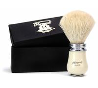 Puro Bianco Tasso Capelli Pennello da Barba Con Avorio Manico UOMO Perfect Shave