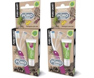 Puro By Forhans Spazzolino Più Dentifricio Smart Puro - 40 Gr (Confezione da 2)