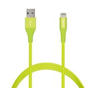 Puro CAPLTFABRIC2GRN Cavo MFI in Tessuto e Connettore Alluminio per Dispositivi Lightning, 2.4A, 1 m, Verde Lime