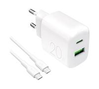 PURO PUTCUSBAC20WDYKCCWHI Caricabatterie per dispositivi mobili Universale Bianco AC Interno