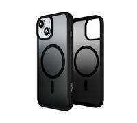 Puro Cover Gradient per iPhone 15 - Protezione Premium, Compatibile MagSafe, Effetto Gradiente, Presa Sicura, Bordi Rialzati, Nero