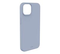 Puro Custodia Icon iPhone 14 Plus - Silicone liquido, Soft touch, Antibatterica, Microfibra, Azzurro