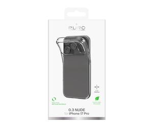 Puro Cover iPhone 17 Pro, trasparente TPU Ultra-Slim "0.3 NUDE"