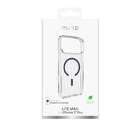 Puro Cover Apple iPhone 17 Pro Trasparente, Blu Compatibile con MagSafe
