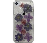 PURO, Cover semirigida con Fiori per iPhone IP SE (2020)/8/7/6S/6, Trasparente