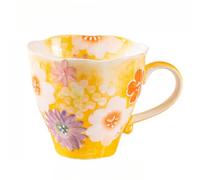 Puro Dipinto A Mano Paglia Tazza Smalto Colore Alto Succo Pastorale Casa Acqua (Stile B,Tazza a foglia di loto)