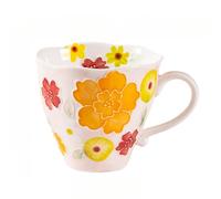 Puro Dipinto A Mano Paglia Tazza Smalto Colore Alto Succo Pastorale Casa Acqua (Stile D,Tazza a foglia di loto)