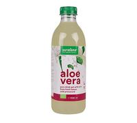 Puro Gel da Bere di Aloe Vera, Aloe biologica 99,3%. Gel estratto dall'interno della foglia. Polpa fresca. Non pastorizzato, senza acqua aggiunta. Digestione, sistema immunitario. 1 litro. Purasana
