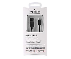 Puro Lightning Cavo 2.4A per iPhone iPod/iPad, Nero