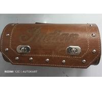 Puro Pelle Strumento Rollio Borsa Per Indiano Capo Moto IN Marroncino Colore