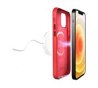 PURO Cover SKYMAG per iPhone 12/12 Pro compatibile con MagSafe, Rosso