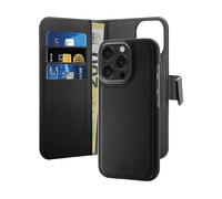 PURO PUIPC16P61BOOKC3BLK CUSTODIA A LIBRO per Apple iPhone 16 Pro, Nero