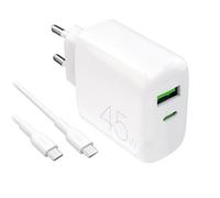 PURO PUTCUSBAC45WDYKCCWHI Caricabatterie per dispositivi mobili Universale Bianc