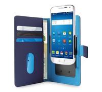 Puro Universal Sottile Wallet Libretto Custodia Flip di Protezione 360° Blue M