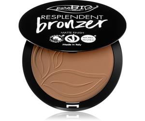 puroBIO Cosmetics Resplendent bronzer effetto opaco colore 01 Pale brown 9 g