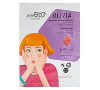 puroBIO - Viso OLIVIA Maschera Viso Peel Off - Pelle Grassa - FRUTTI ROSSI - Maschera viso purificante