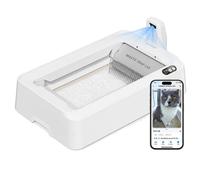PuroBot Crystal Duo - Lettiera autopulente PetKit, bianca - Nouvo