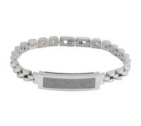 Purokise Bracciale fitness tracker intelligente, lega di zinco Bluetooth IP68 Tracker di attività indossabile impermeabile Bracciale elegante per le donne Monitoraggio dello sport del (Argento)