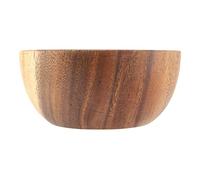 Purokise Ciotola in legno acacia solida, ciotola in legno fatta a mano Insalata di utensili da kitchen per la zuppa di insalata di frutta riso (16 * 7 cm / 6.3 * 2.8 in)