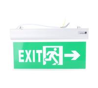 Purokise LED Emergency Exit Sign Light High Bright Acrylic Voice Alarm Evacuation Indicator for Shopping Malls Hospitals Hotels Public Buildings