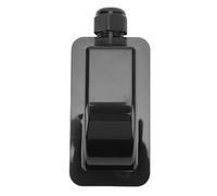 Purokise Scatola Passacavo Solare Singolo Impermeabile, Alloggiamento Giunzione Tetto in ABS per Pannello Solare Caravan Barca Cavo da 6mm² a 12mm² (Nera)
