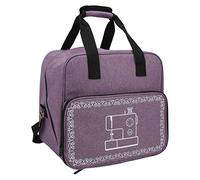 Purokise Sewing Machine Carrying Case Large Capacity Durable Oxford Cloth Multiple Pockets Design Portable Handbag for Sewing Machine Storage and ion Household Use (Purple)
