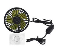 Purokise USB Car Seat Fans for Backseat 3 Wind Speed 360 Deg Rotatable Quiet Portable Vehicle Cooling Fan Multi Speed Adjustable for Cars Suv Motorhomes
