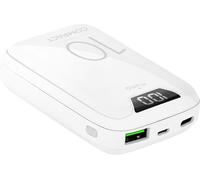 PUROPUROPB10000USBACW - PB FastCharge soft touch 10000 mAh 1USBA + 1USB-C Wht