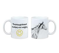 Purosangue tazza con cavallo Mi rende felice Art-Dog