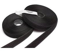 Purovi Adesivo Forte - Nastro Biadesivo a Strappo con Striscia in Feltro - Per Zanzariere, Tessuti, Ganci e Tende e Finestre - 10 m x 20 mm