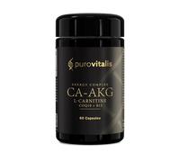 Purovitalis Ca-AKG con L-Carnitina, CoQ10 e Vitamina B12 - Energia e c