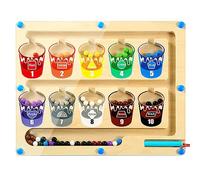 Purphy Giochi Montessori 3 4 5 Anni, Giochi Bambini Giocattoli Montessori Educativi in Legno per Bambino Bambina, Gioco Matematici con Conteggio Corrispondenza dei Colori Regalo per Bambin