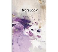 Purple and Gold Abstract Notebook: Lined 6x9 Personal Journal, 120 Pages, Soft Cover: Stunning Abstract Design for Creative Writing and Note-Taking