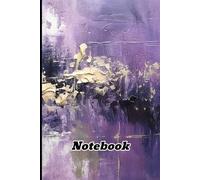 Purple and Gold Abstract Notebook: Lined 6x9 Personal Journal, 120 Pages, Soft Cover: Stunning Abstract Design for Creative Writing and Note-Taking