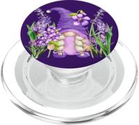 Purple Awareness Gnome For Hippie Mom And Funny Gardener PopSockets PopGrip per MagSafe