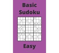 Purple Basic Sudoku Book, 9x9 Puzzles, 250 Pages, 5x8, Easy
