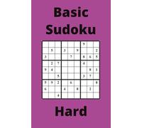 Purple Basic Sudoku Book, 9x9 Puzzles, 250 Pages, 5x8, Hard