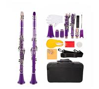 Purple BB Clarinet. Addominali Clarinetto Kit Nickel Placcato CUPRonickel Con Clarinetto Con Clarinetto + Canne + Cinghia + Custodia + Custodia Clarinetti