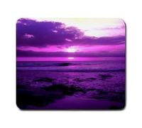 Purple Beach Sunset SunriseTavolino personalizzato per mouse Tappetino mouse da gioco Gaming Tappetino per mouse