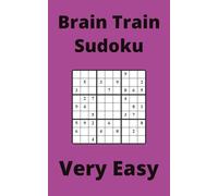 Purple Brain Train Sudoku Book, 9x9 Puzzles, 100 Pages, 5x8, Very Easy