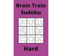 Purple Brain Train Sudoku Book, 9x9 Puzzles, 250 Pages, 5x8, Hard