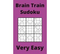 Purple Brain Train Sudoku Book, 9x9 Puzzles, 50 Pages, 5x8, Very Easy