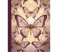 Purple Butterflies Composition Notebook: Beautiful Lavender Butterfly Journal for Writing, Notes, School & Journaling