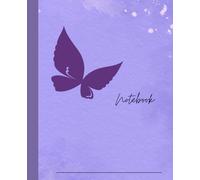 Purple Butterfly Notebook: Like a butterfly, may your thoughts take flight and your dreams find wings.