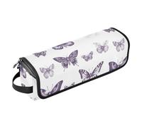 Purple Chic - Organizer 2 in 1 per strumenti per capelli e tappetino resistente al calore, con cerniera, grande, custodia da viaggio per ferri da stiro, piastre e arricciacapelli, accessori da donna